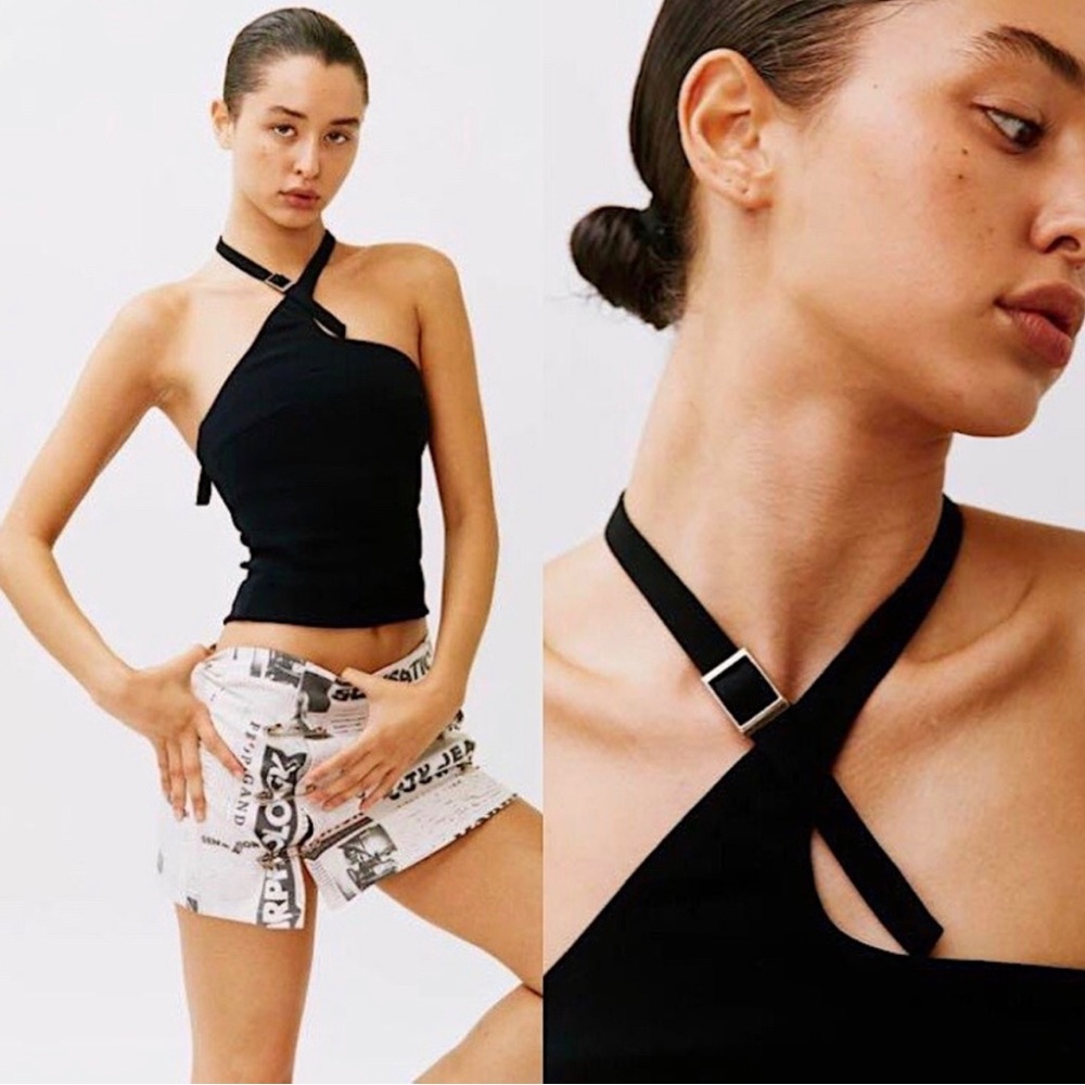 With Jean Buckle Top